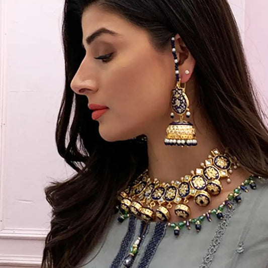 Kundan Meenakari bridal set NJC-007