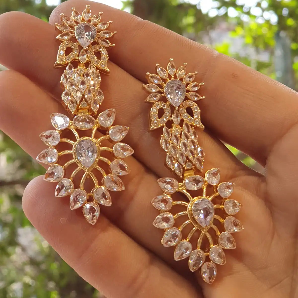 american diamond stud earrings price njc-047 silver