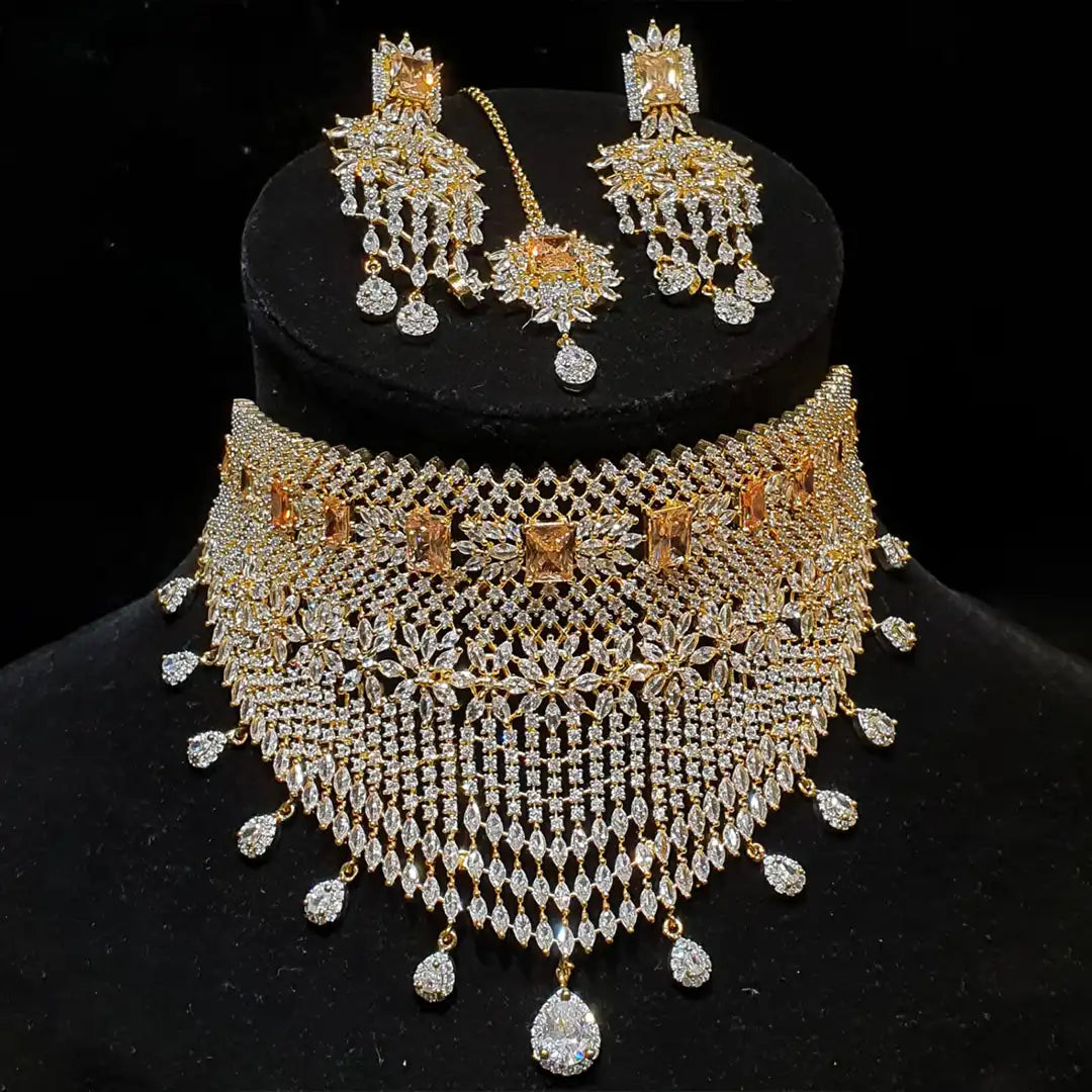 Zircon Set NJC 010 Noor s Jewellery Collections