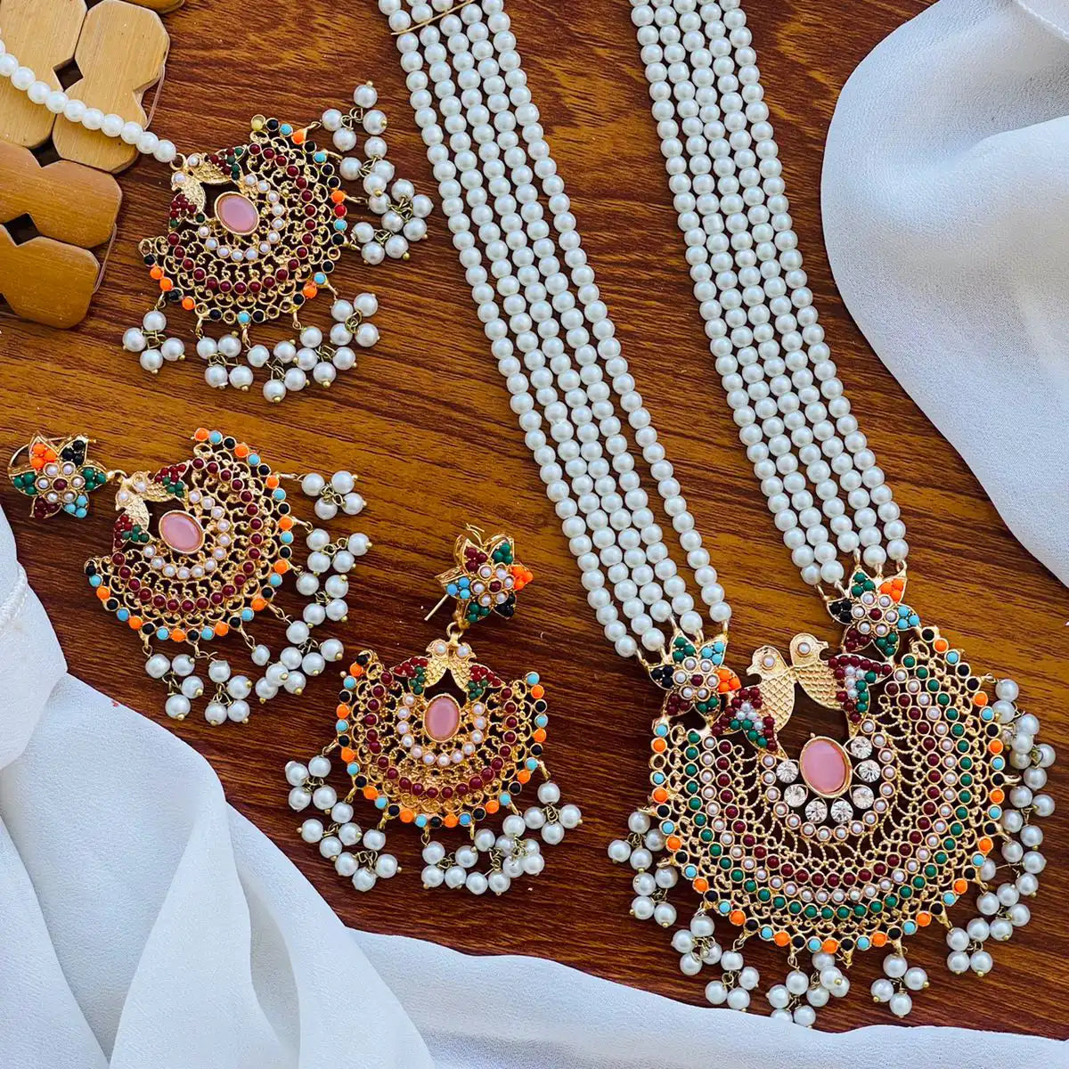 artificial mala set design njc-019 pink