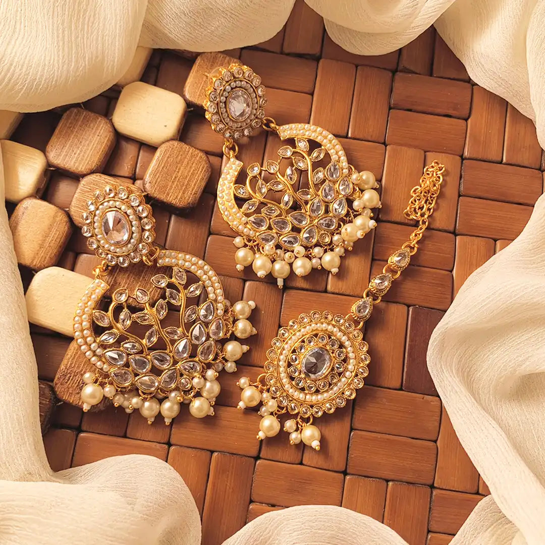 balas earrings NJC-010 golden