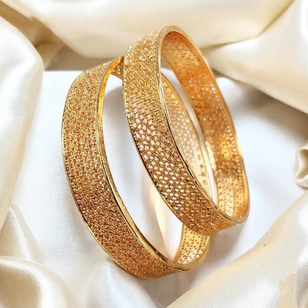 Plain Golden Bangles NJC 001 Noor s Jewellery Collections