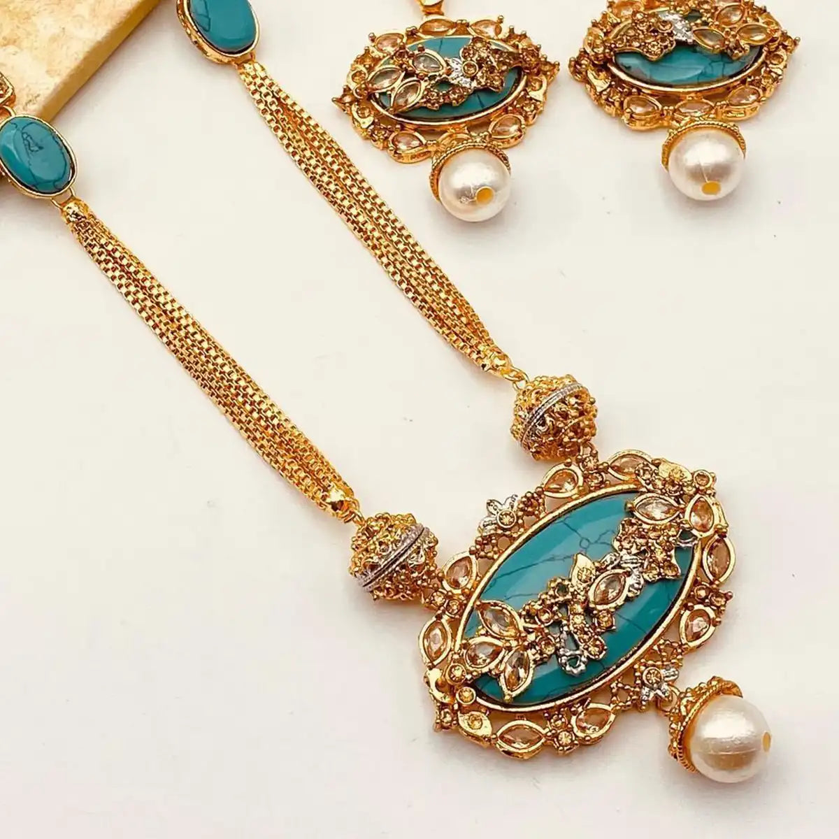 best designer jewellery in Pakistan njc-008 turquoise