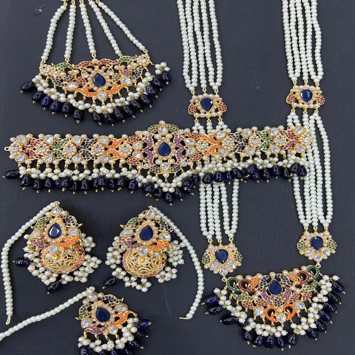 best jewellery designer in pakistan NJC-015 black