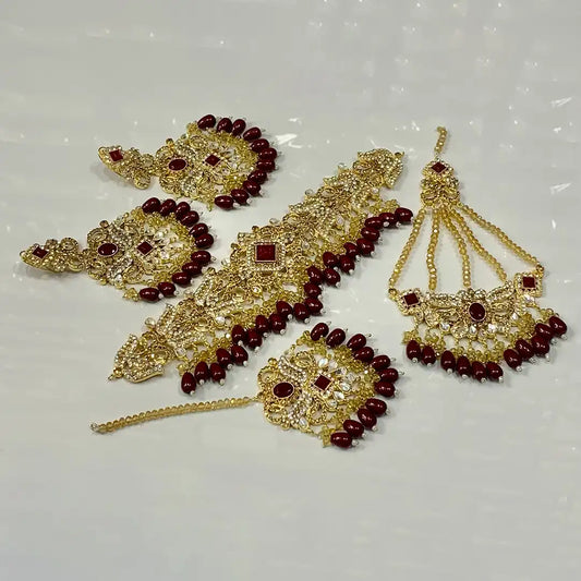 choker necklace designs online NJC-011 red