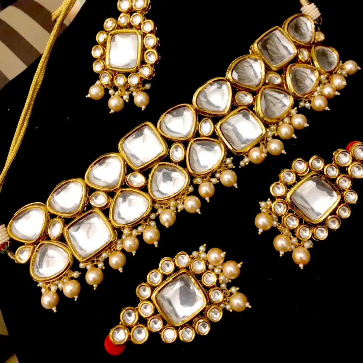 choker necklace price in pakistan njc-013 golden