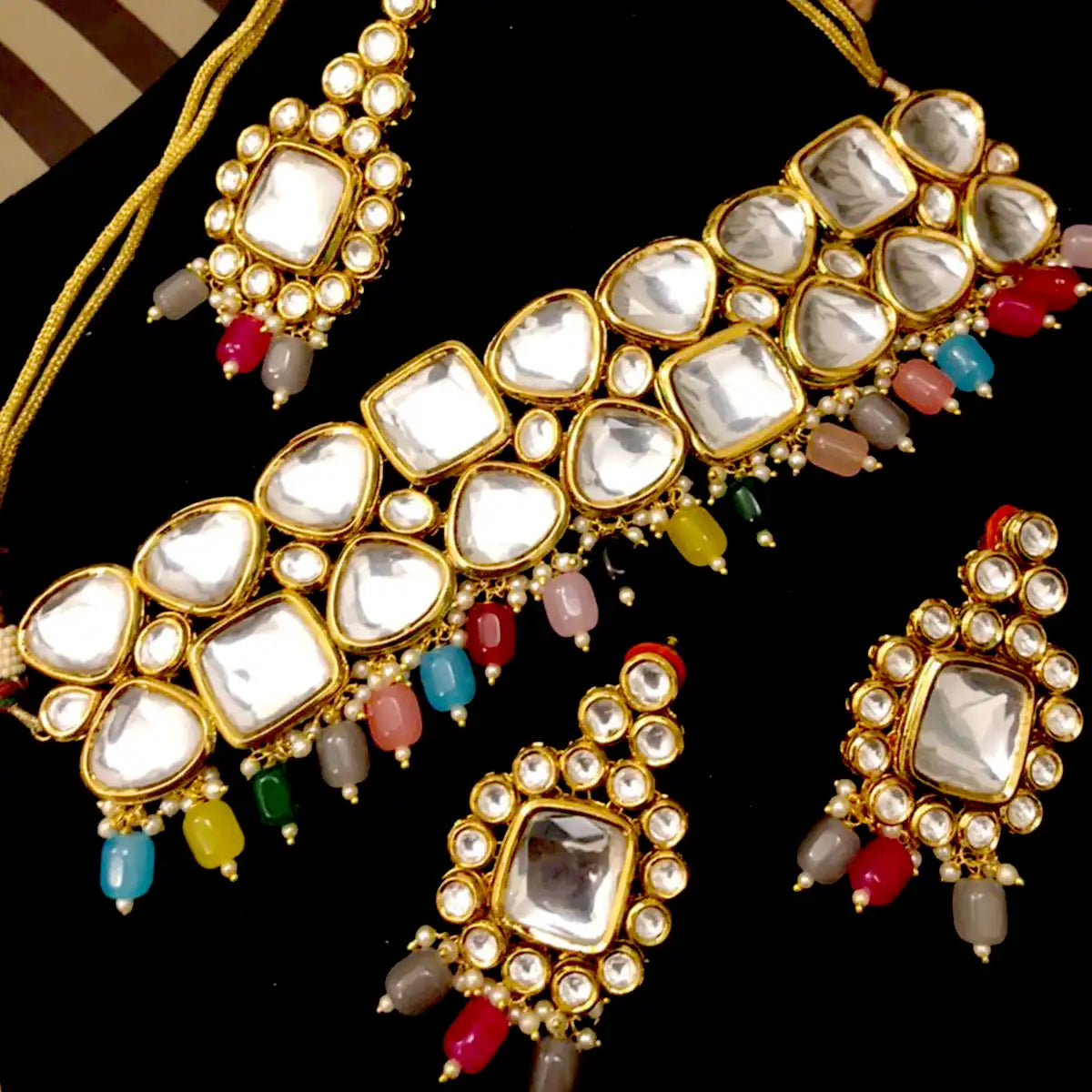 choker necklace price in pakistan njc-013 multi color