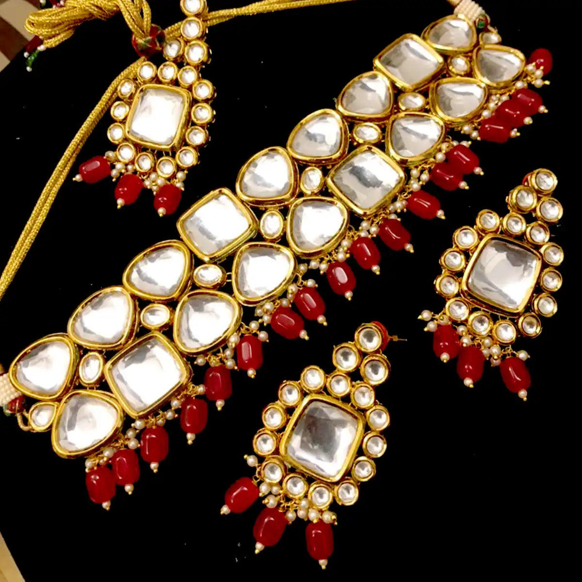 choker necklace price in pakistan njc-013 red