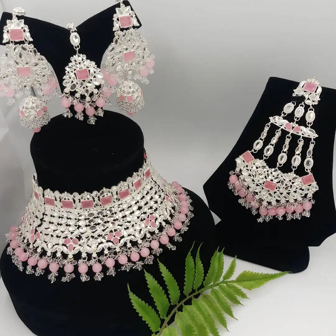 collor set NJC-003 silver pink