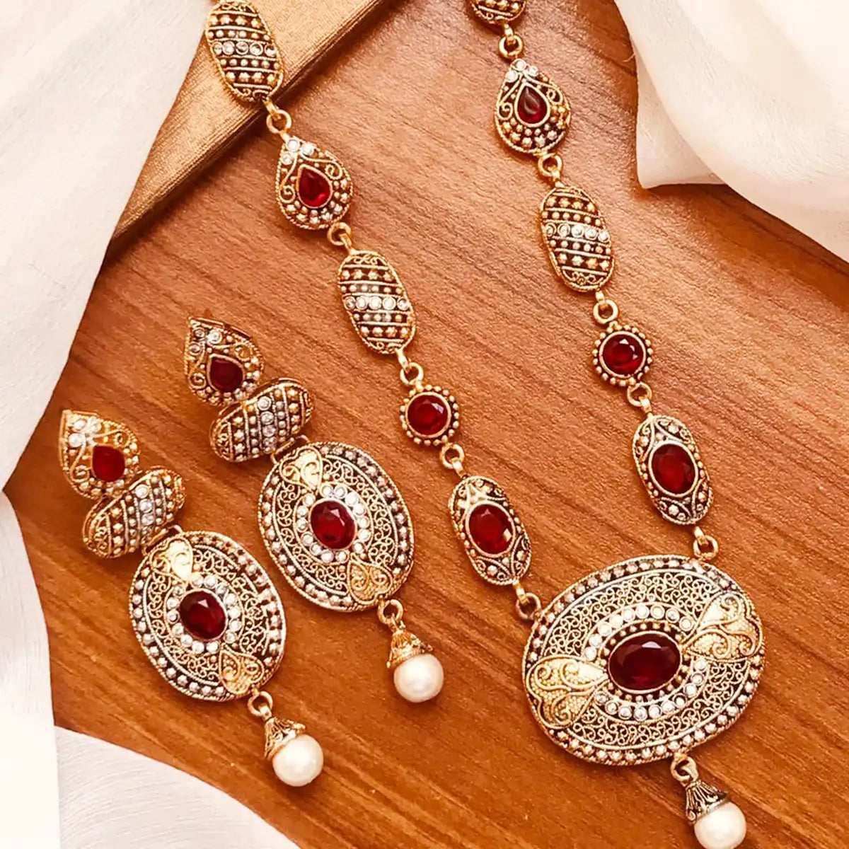 designer egyption mala set NJC-009 red