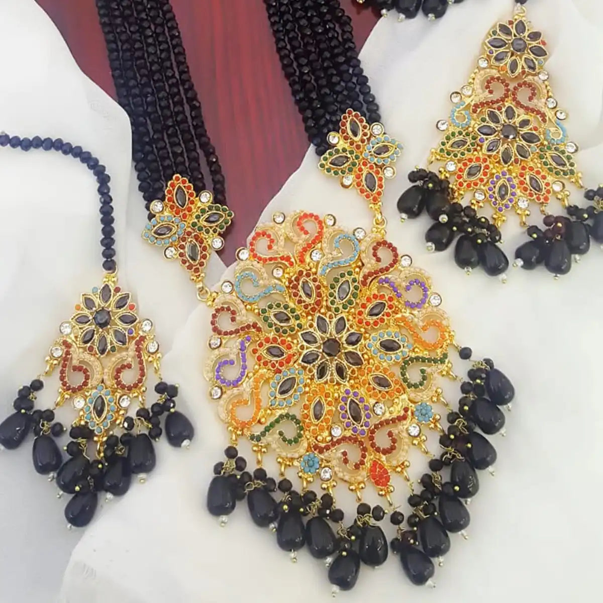 designer jewellery online pakistan njc-004 black
