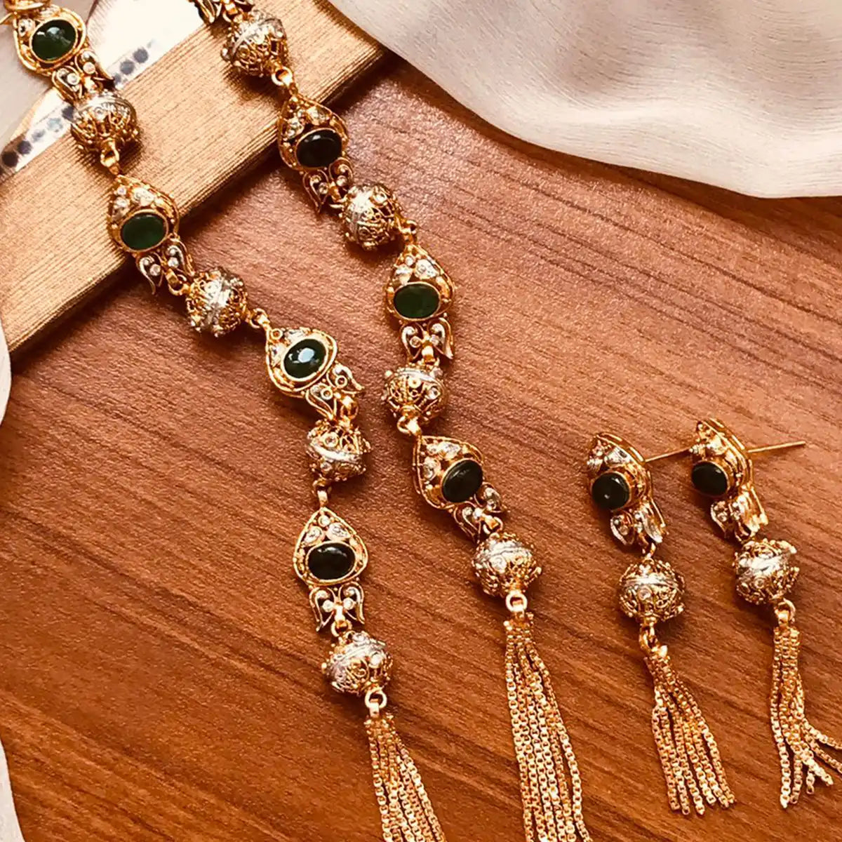 designer jewellery online pakistan njc-012 green