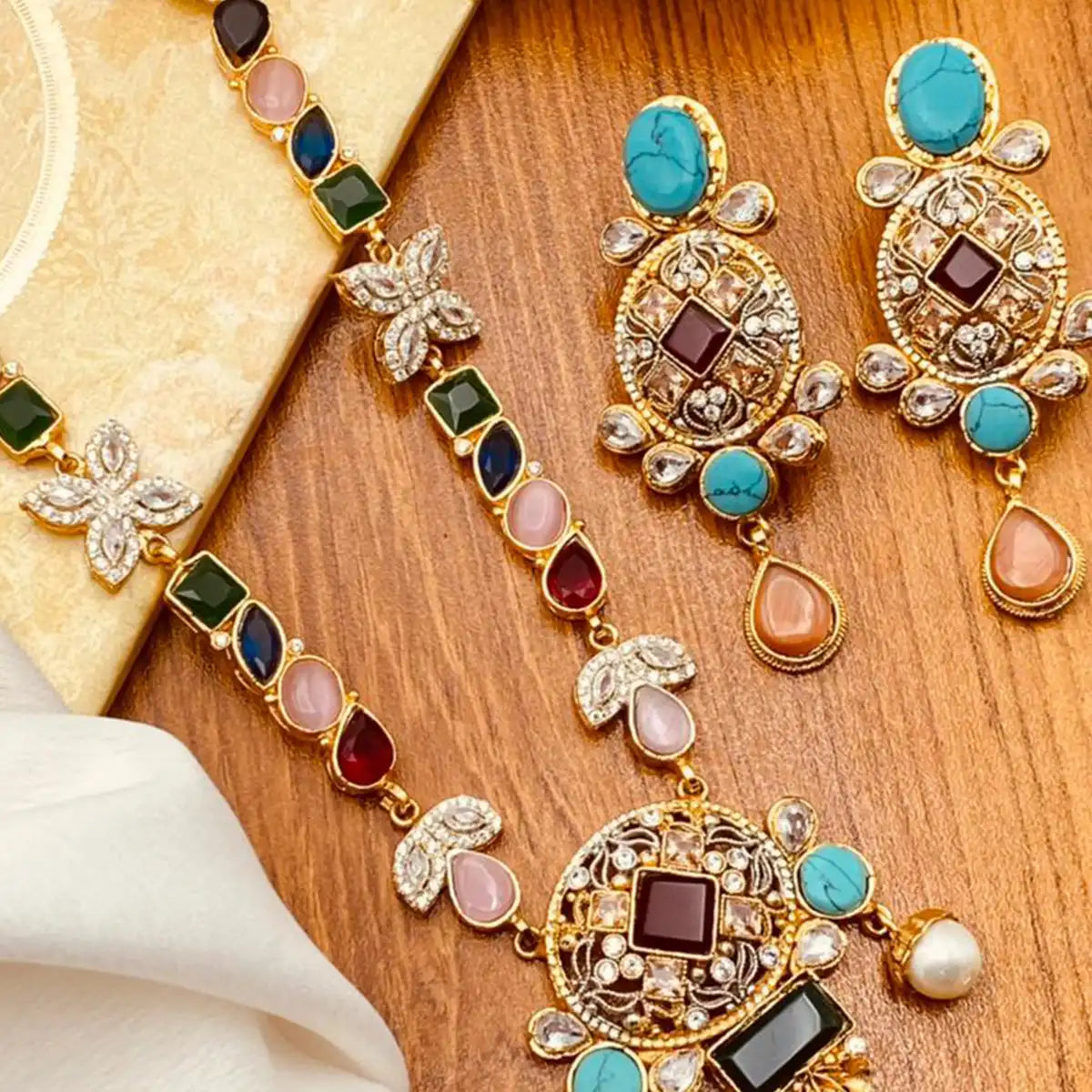 designer jewellery online pakistan njc-012 multi color