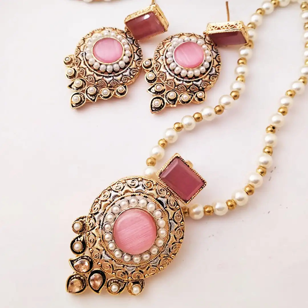 egyptian mala set NJC-004 pink