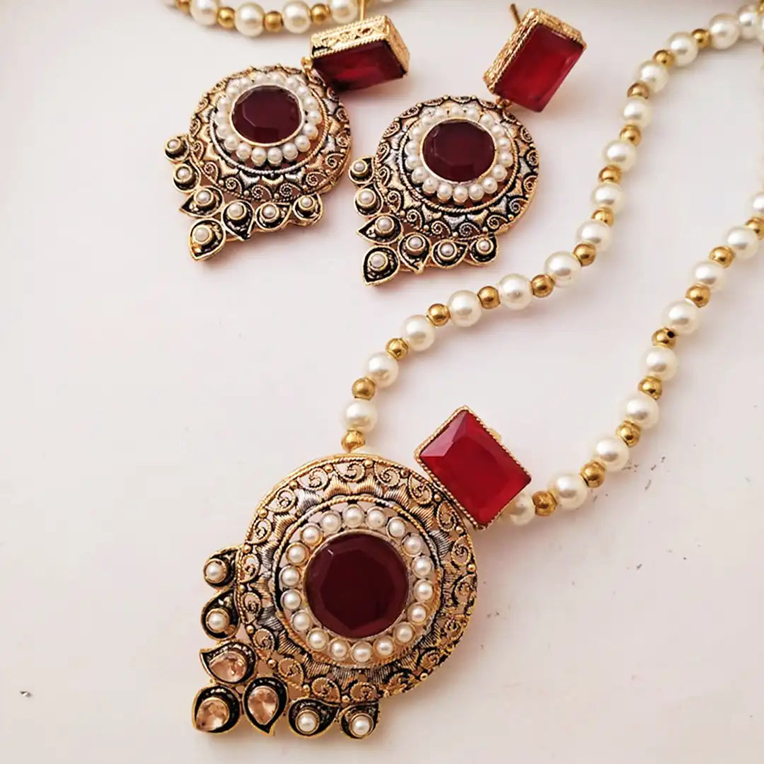 egyptian mala set NJC-004 red