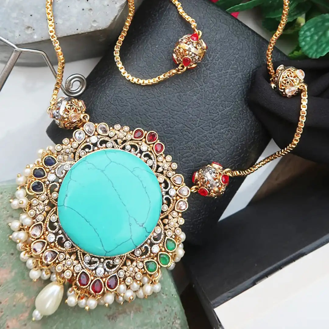 egyptian mala set NJC-006 turquoise