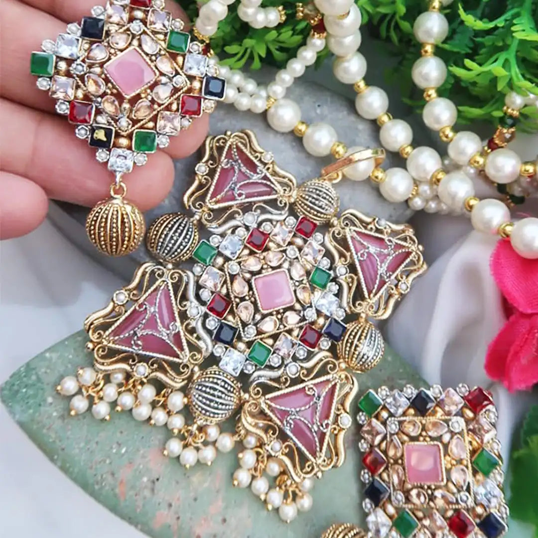 egyptian mala set NJC-007 pink