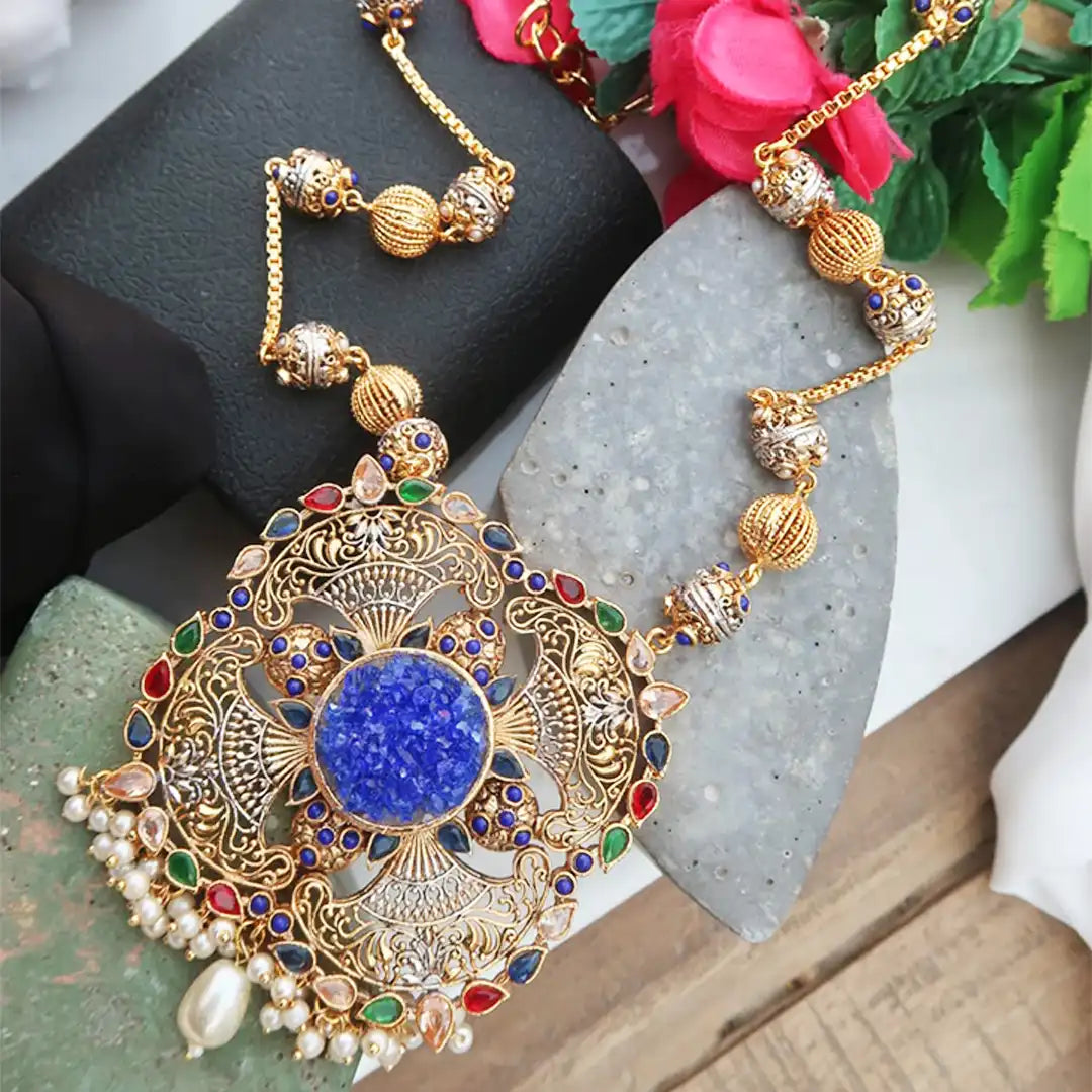 egyptian mala set NJC-008 blue