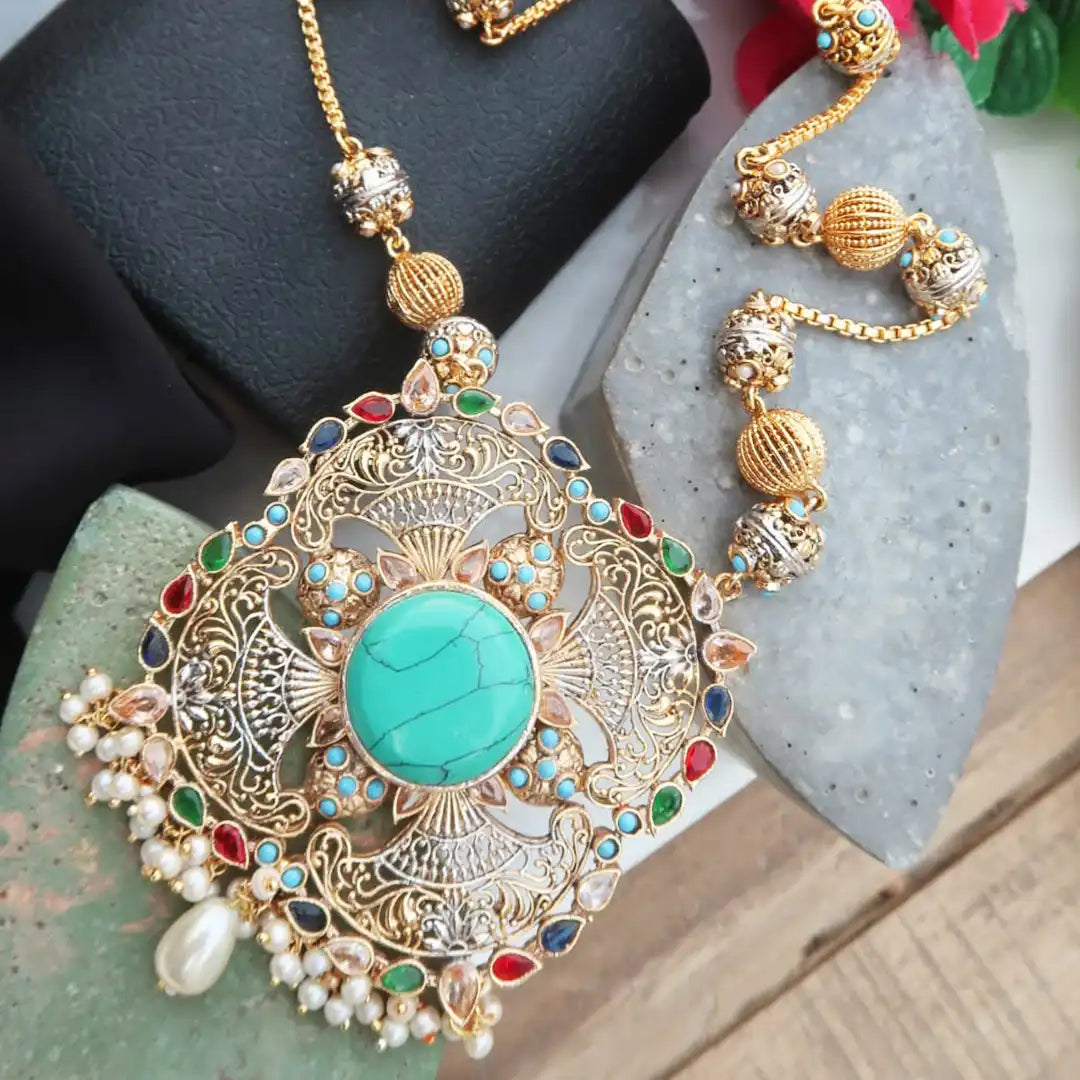 egyptian mala set NJC-008 turquoise