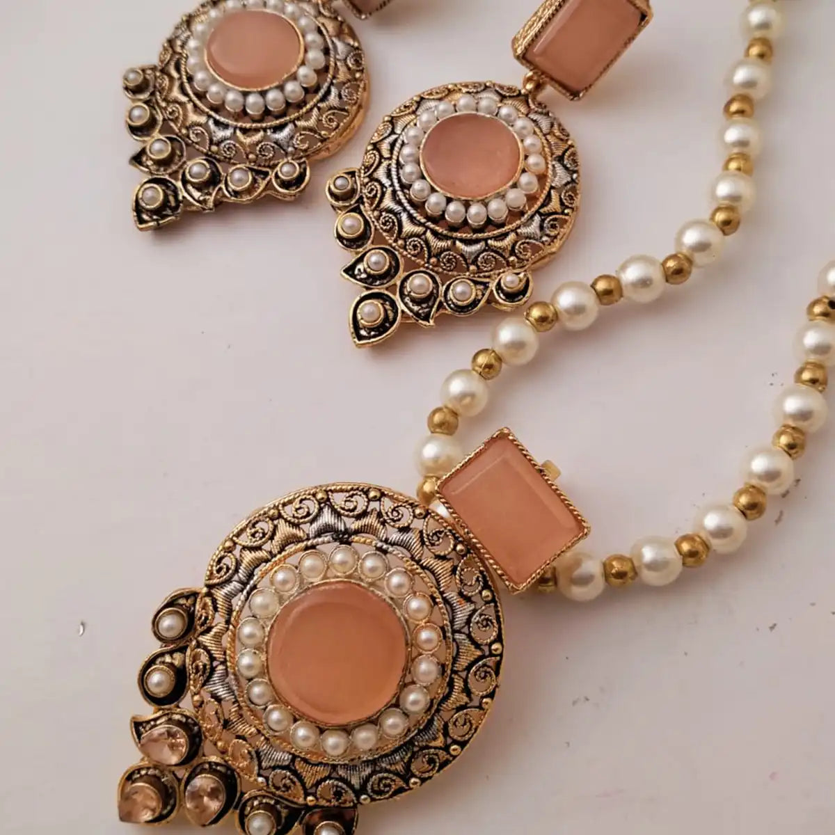 egyptian mala set NJC-010 3800 peach