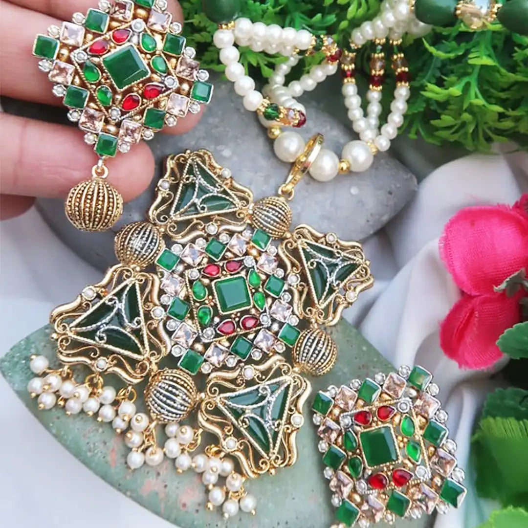 egyptian mala set NJC-007 green