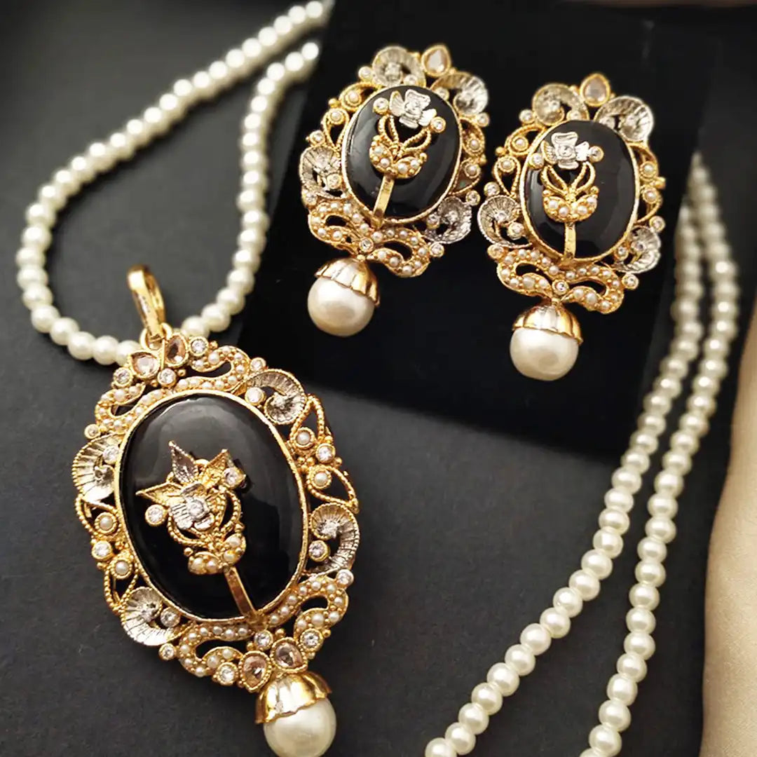 egyptian mala set price in pakistan NJC-001 black