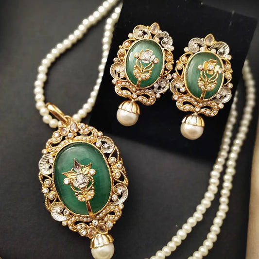 egyptian mala set price in pakistan NJC-001 green
