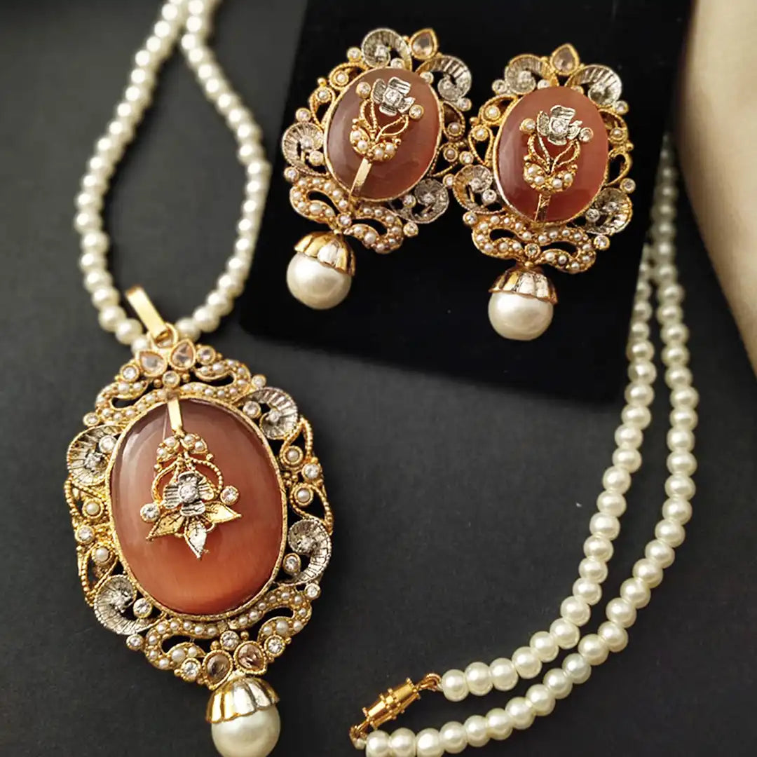 egyptian mala set price in pakistan NJC-001 light brown