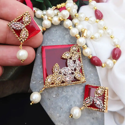 egyptian mala set price in pakistan red NJC-002