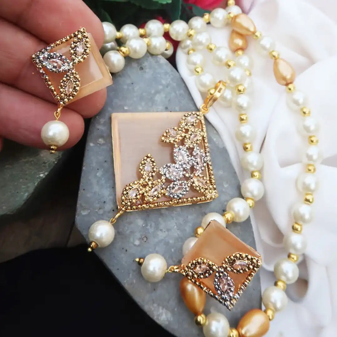 egyptian mala set price in pakistan golden NJC-002