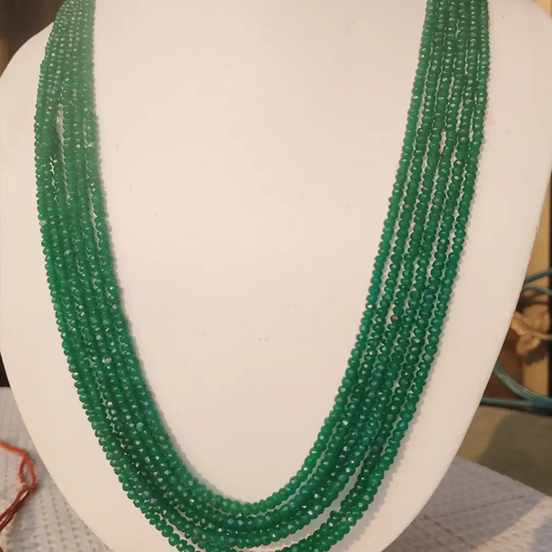 Emerald stone necklace deals price