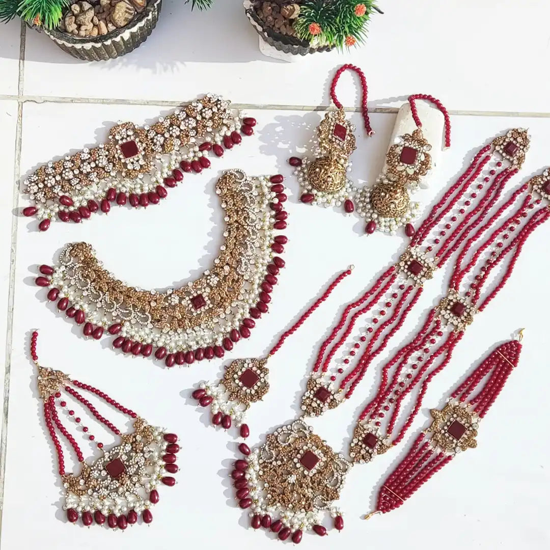 gold mala set design in pakistan NJC-001_1