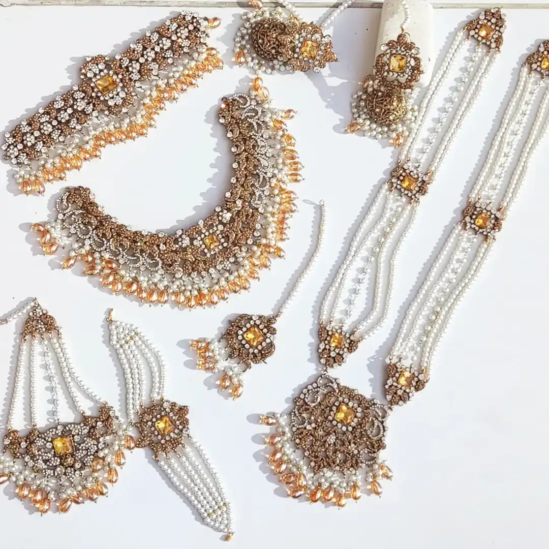gold mala set design in pakistan NJC-001_5