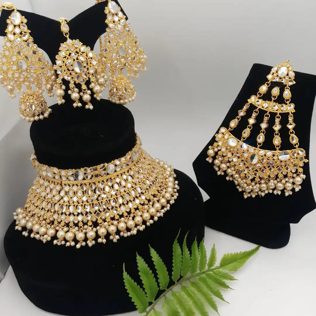 jewellery set price in pakistan NJC-004 golden