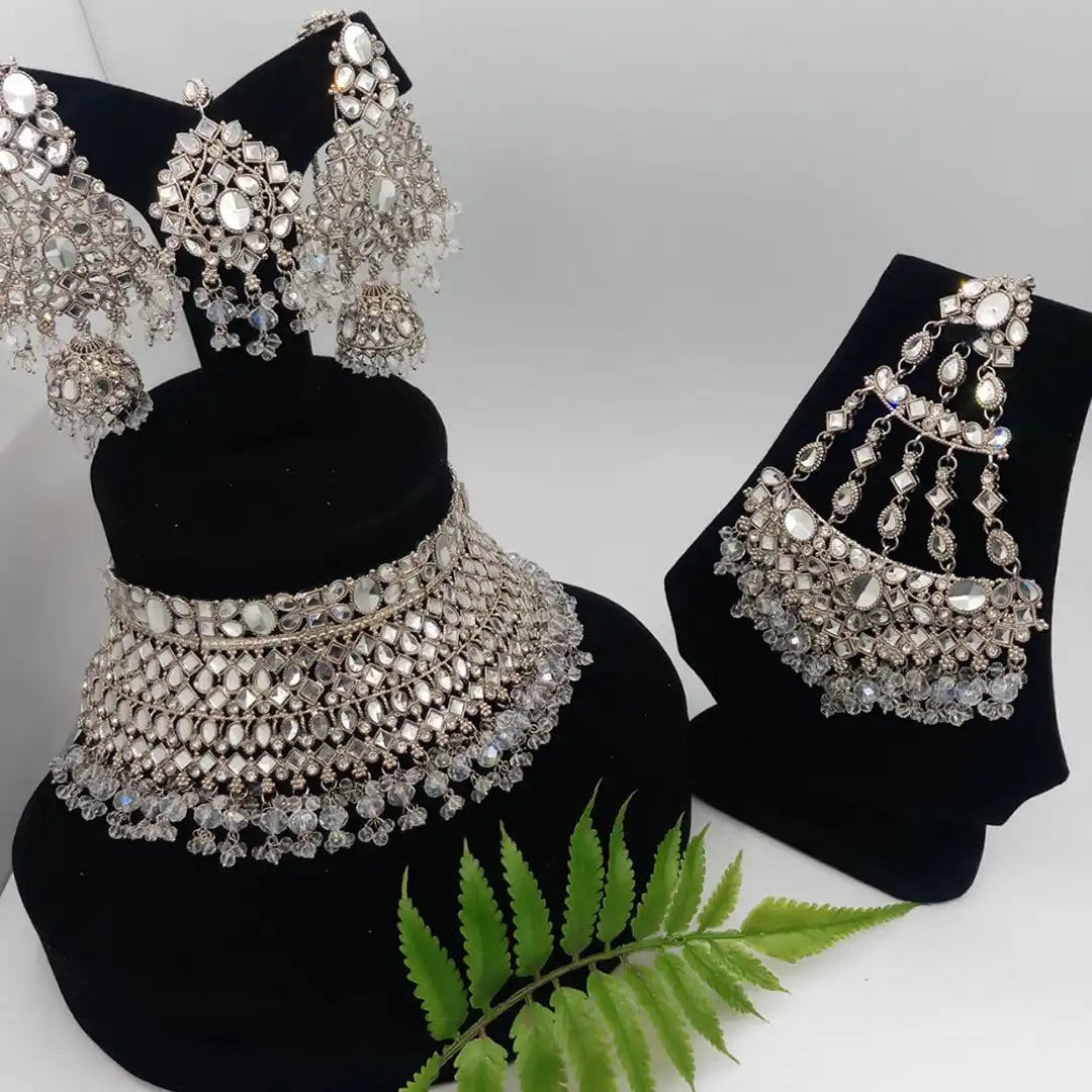 jewellery set price in pakistan NJC-004 silver