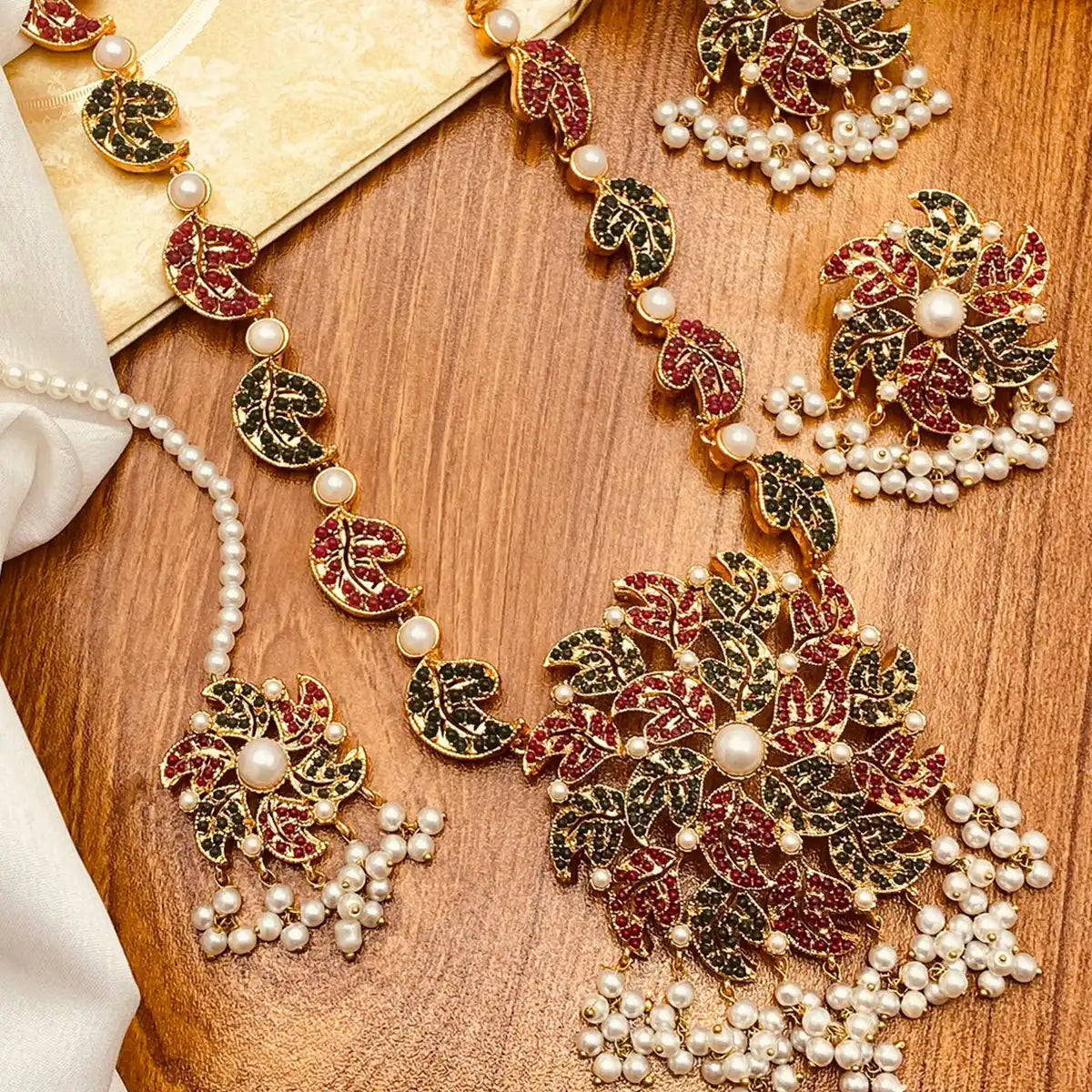 mala pendant set design njc-017 peraal gold