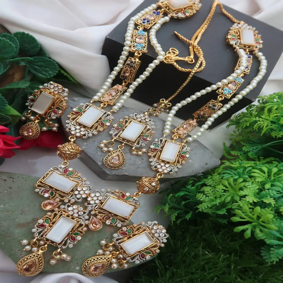 mala set design in pakistan njc-009 white