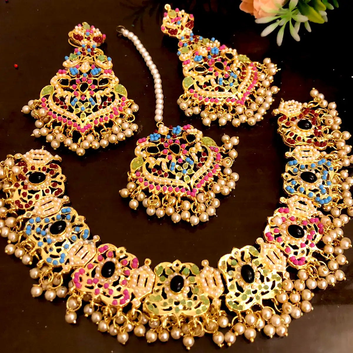 necklace price in pakistan njc-012 black