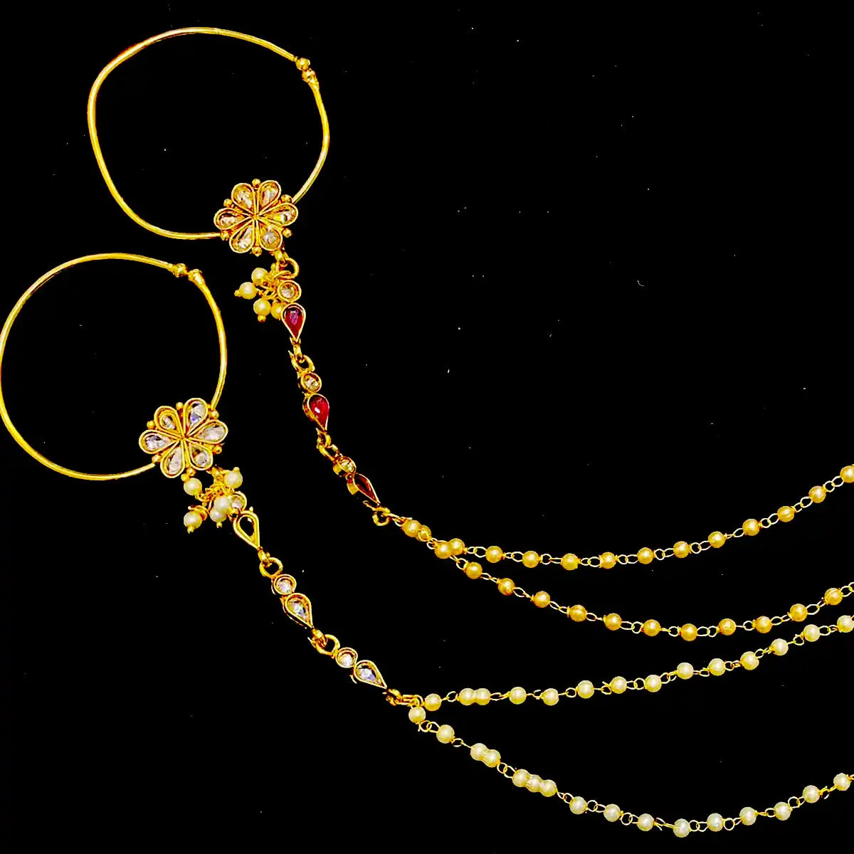 nose ring pakistani wedding njc-013