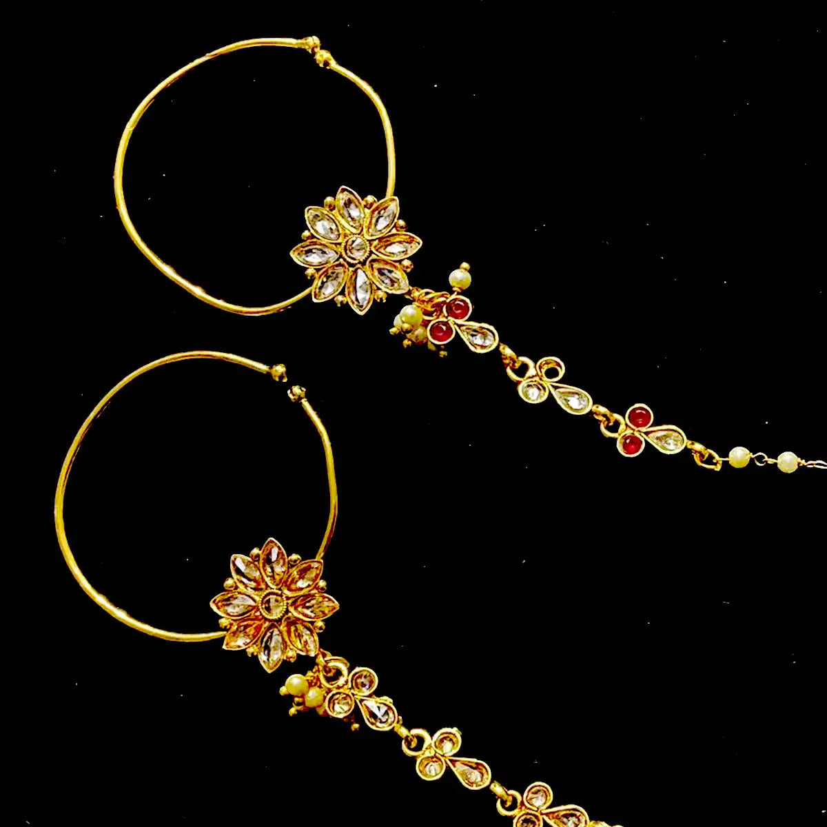 nose ring pakistani wedding njc-015