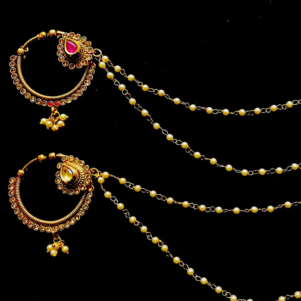nose ring pakistani wedding njc-017