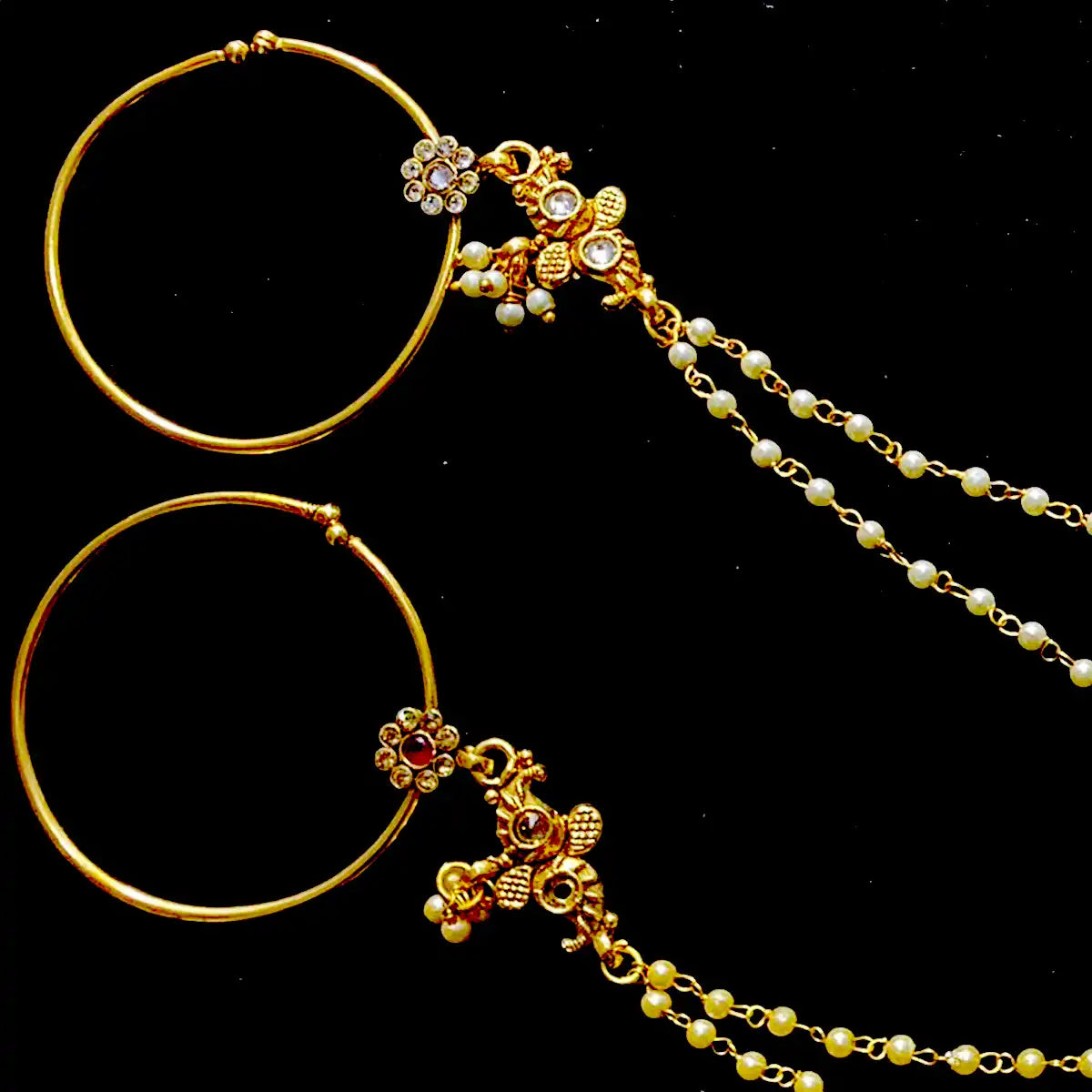 nose ring pakistani wedding njc-018