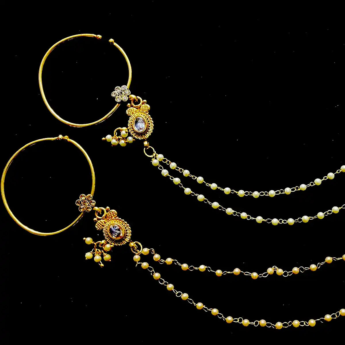 nose ring pakistani wedding njc-019