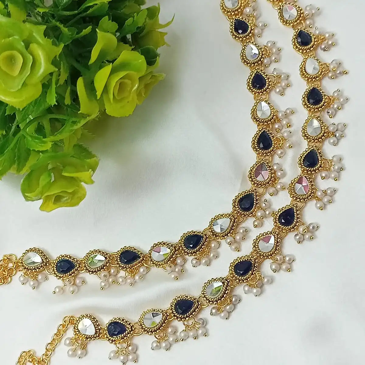 pazeb designs in pakistan njc-001 blue