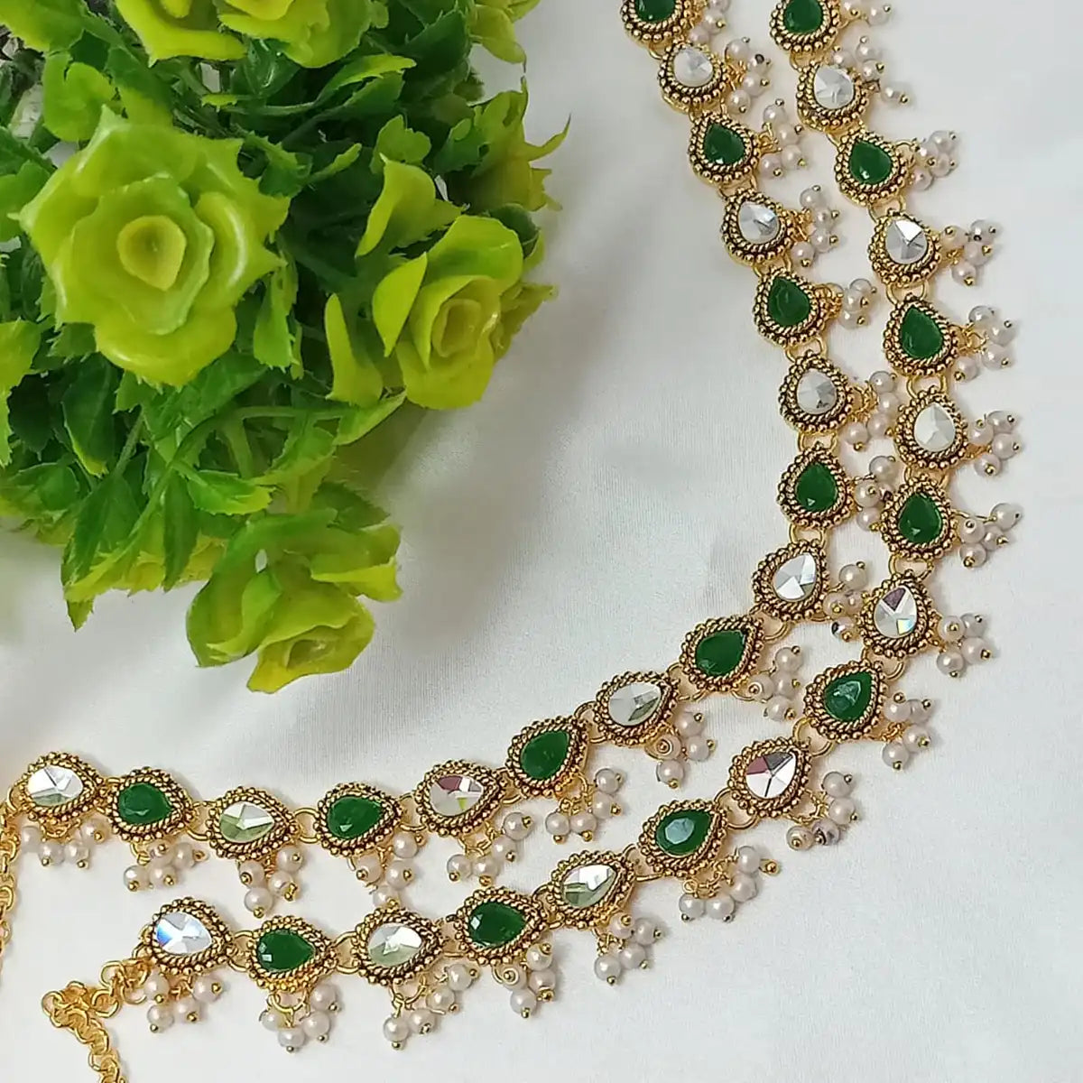 pazeb designs in pakistan njc-001 green