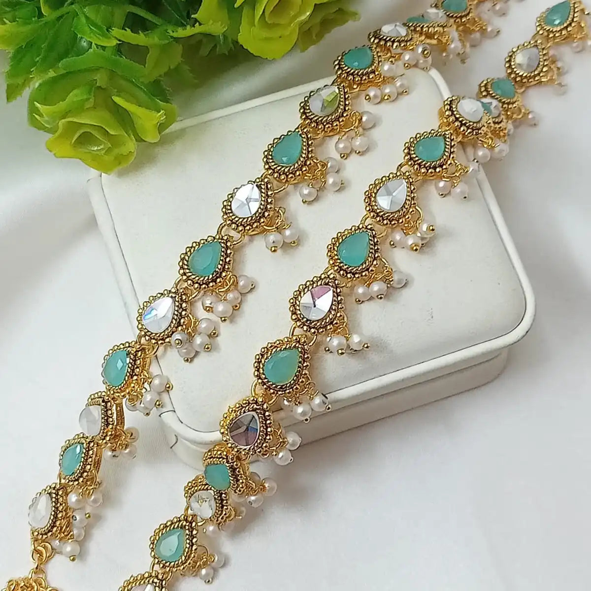 pazeb designs in pakistan njc-001 turquoise