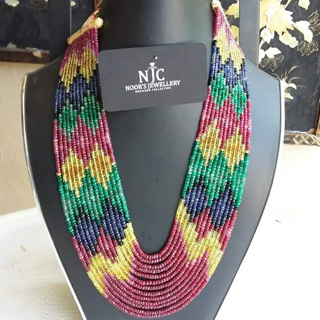 semi precious stone jewellery NJC-004