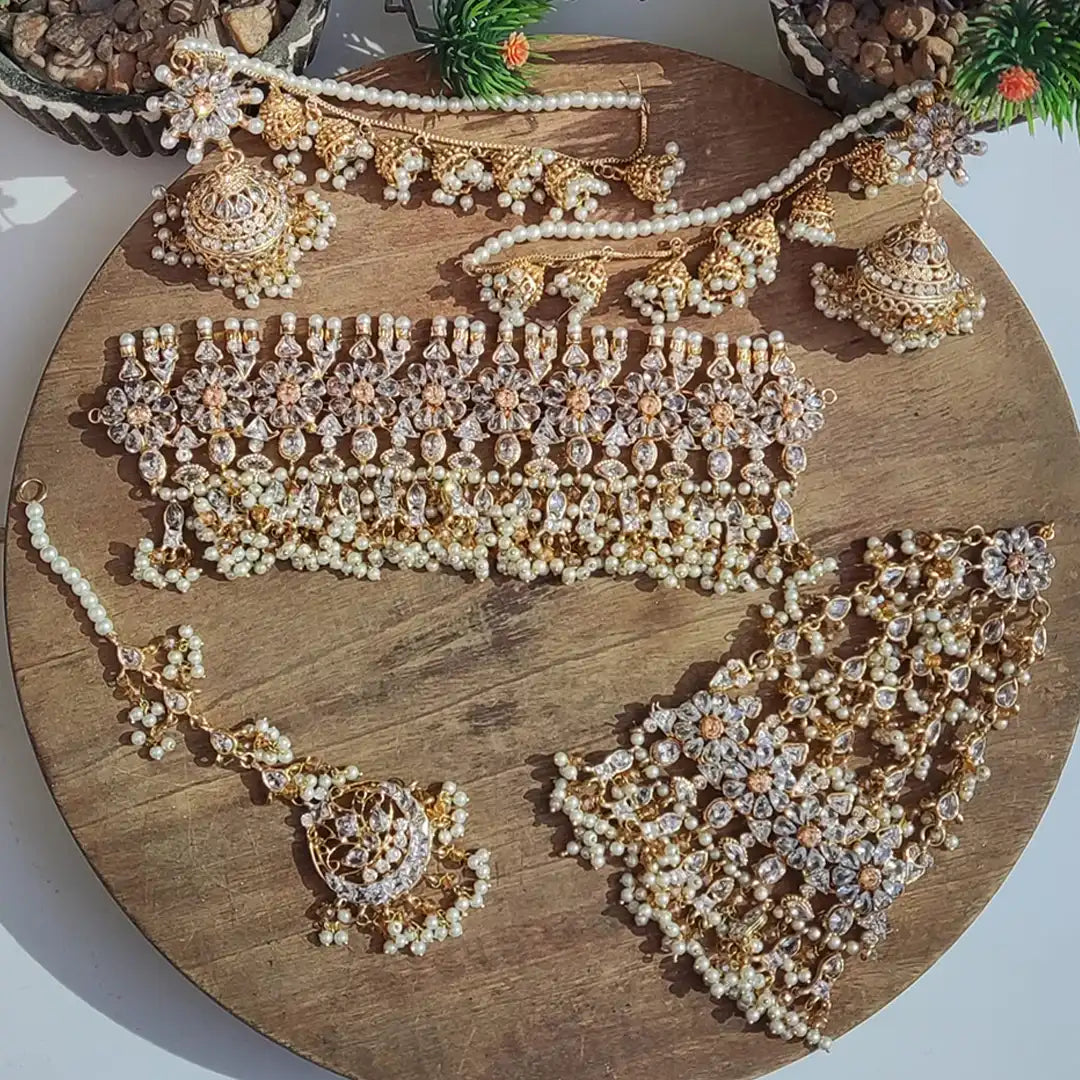 traditional bridal look maka choker set NJC-012 champion