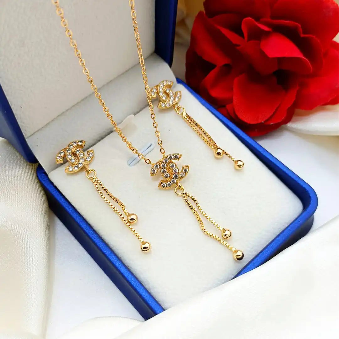 women locket set price in pakistan NJC-022