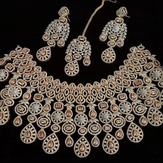 zirconia engagement bridal set NJC-009 champion